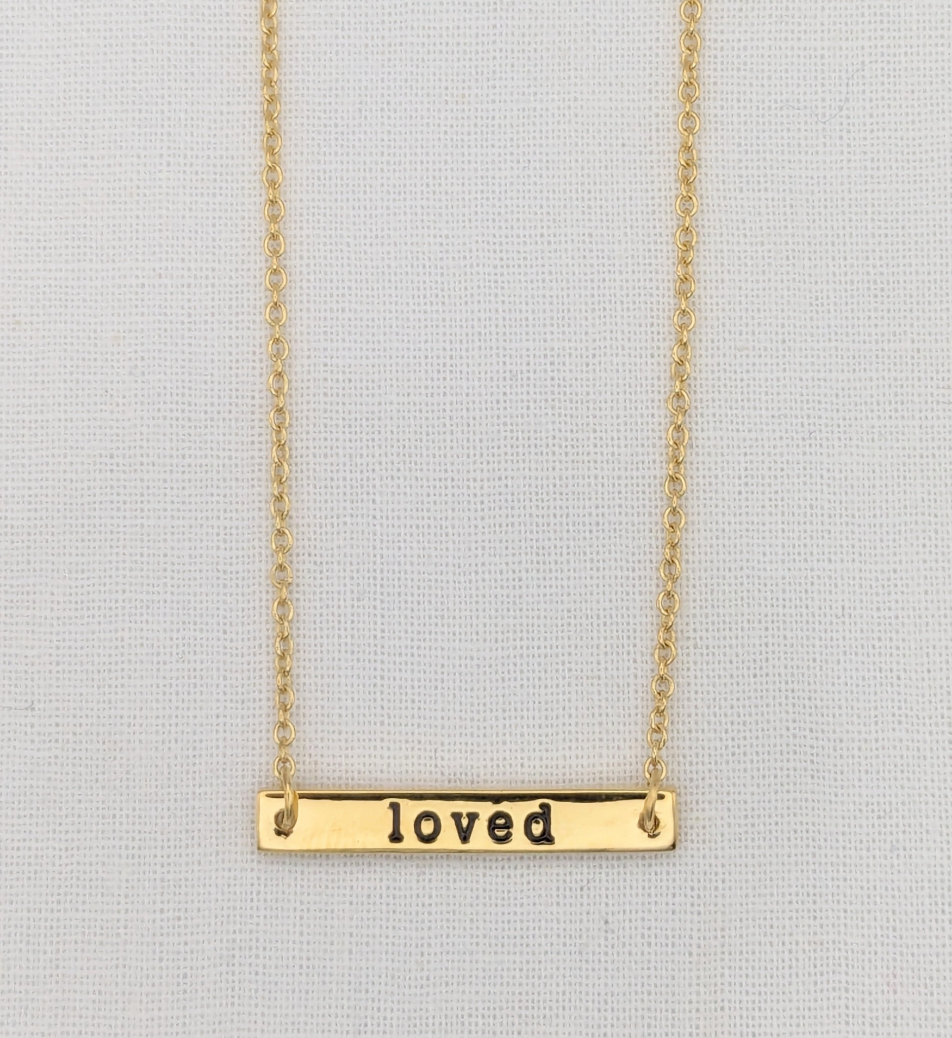 Bar Necklace | Loved