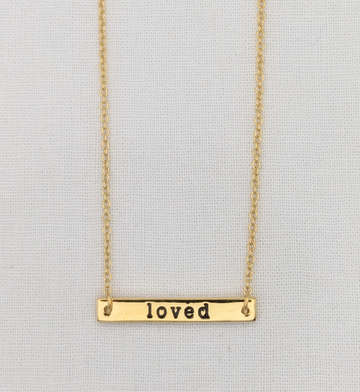 Bar Necklace | Loved